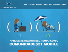 Tablet Screenshot of comunidade21.com.br